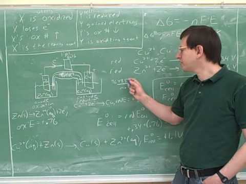 Free energy and cell potential