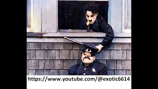 Police Charlie Chaplin 1916 Полиция Чарли Чаплин оставшись без гроша в кармане
