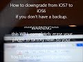 How to easily restore your iphone back from ios7 to ios6