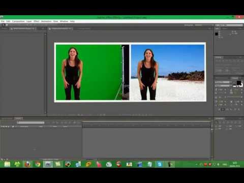 Как сделать хромакей в after effects