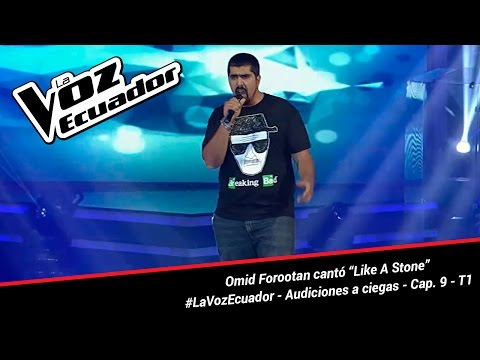 Omid Forootan cantó “Like A Stone” - La Voz Ecuador - Audiciones a ciegas - Cap. 9 - T1