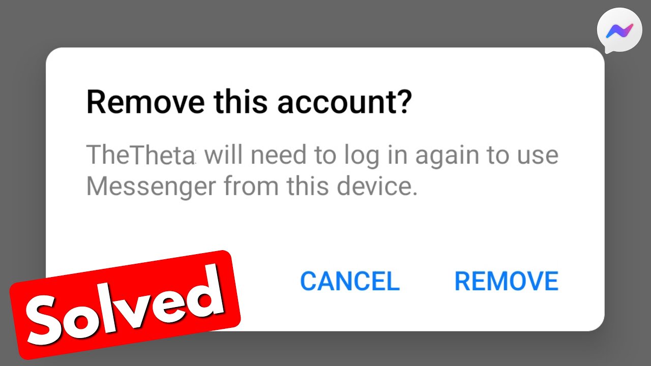 how to remove accounts from messenger | remove account how to remove accounts from messenger | remove account