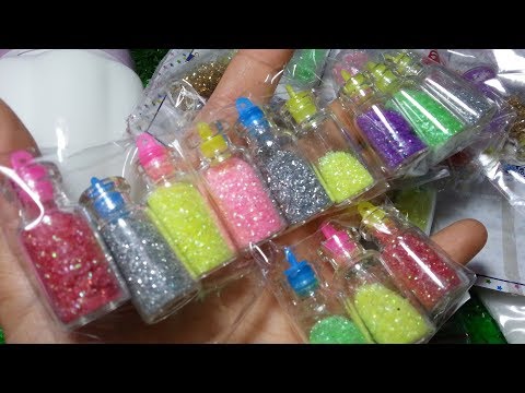 Rất nhiều màu, mùi, borat, kim tuyến làm Slime ngày 19/2/2018MÙNG 4 TẾT PHẦN 2