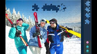 Solving Magic Jigsaw Puzzles 206 140 Pcs With Rotation Extreme Winter