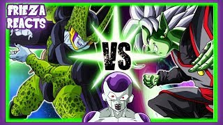 FRIEZA REACTS TO PERFECT CELL VS MERGED ZAMASU!