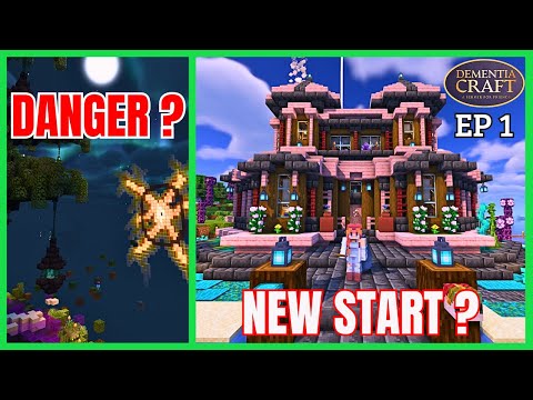 DANGER! A NEW START? WHAT HAPPENED? DementiaCraft SMP, survival minecraft, episode 1 A New Beginning