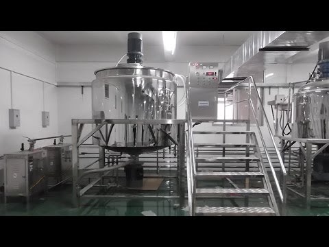2000L Blending tank shampoo lotion detergent making mixing filling tested custome's plant