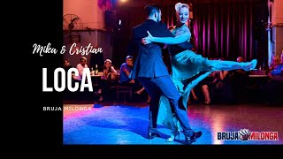 Mika & Cristian bailando en la Bruja Milonga, Loca de Tango Bardo