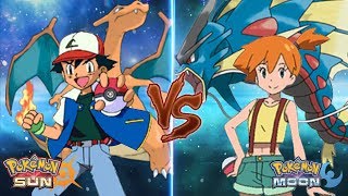 Pokemon Sun and Moon: Kanto Ash Vs Misty (Kanto Battle)
