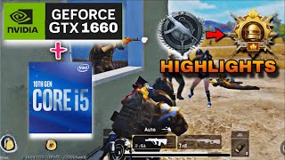 CONQUEROR DONE😲HDR EXTREME 60HZ +60 FPS +PUBG MOBILE HIGHLIGHTS🔥I5 10400F + GTX 