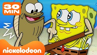 Губка Боб | 30 Минут Лучших Моментов Рыбы Фреда! | Nickelodeon Cyrillic