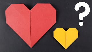 Origami Kalp Yapımı | Kağıttan Kalp Nasıl Yapılır?