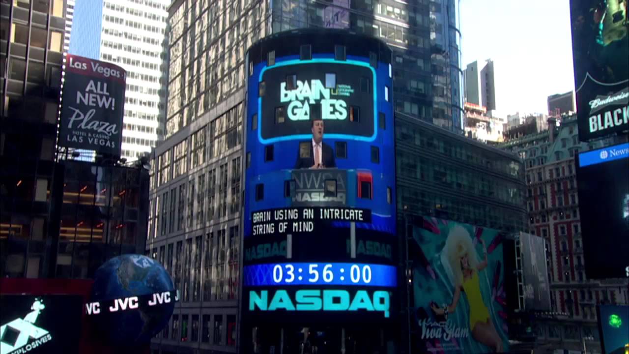 Jason Silva NASDAQ TIMES SQUARE commercial and speech - YouTube