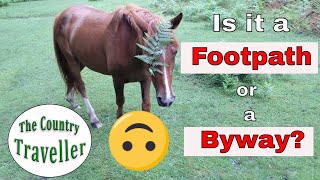 Do you know your Footpaths from your Byways? I didn't :) If you're a cyclist, you need to know!