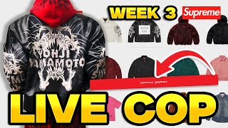 Going For The Supreme Yohji Leather Jacket Did We Hit? Supreme Fw25 Week 3 Live Cop