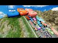 Big & Small Lightning McQueen Boy, King Dinoco vs Tow Mater,Pixar Car vs DOWN OF DEATH -BeamNG.Drive