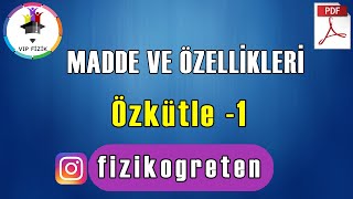 Özkütle Konu Anlatımı -1 | PDF | TYT Fizik