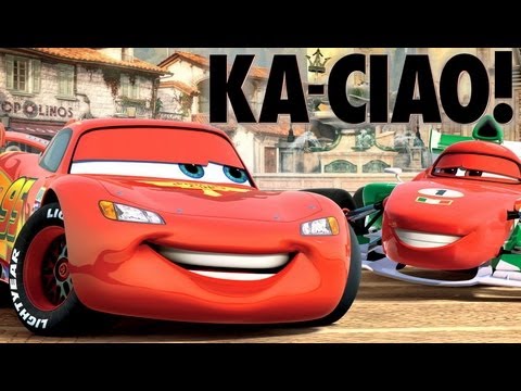 Cars 2 toys Ka-Ciao Lightning Mcqueen Vs. Francesco Bernoulli Diecast