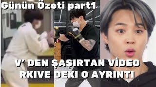 V Den Şaşırtan Paylaşım. Studyo Daki Duygulandıran Ayrıntı. Rm, Jk, V, Hobi