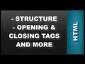 HTML Web Design Tutorials - HTML Structure and Opening and Closing Tags Lesson 2
