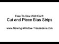 How to sew welt cord (part 3) - youtube