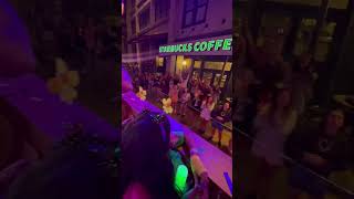 Tossing Beads Celebrating Mardi Gras At Universal Studios Orlando