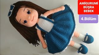 Amigurumi Büşra Bebek Yapımı - Kol ve Yüz Şekillendirme Yapılışı 4/7 (Gül Hanım)