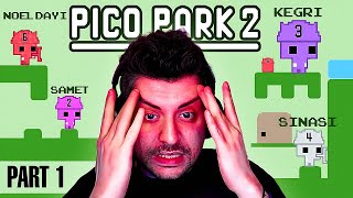 Moni̇töre Yumruk Attiran Aşiri Si̇ni̇r Bozan Oyun Pico Park 2 Part 1