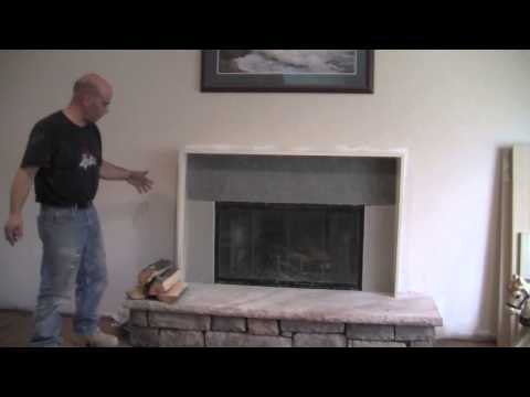 How to make a fireplace mantel and surround