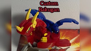 Custom Triple Attribute Dragonoid #4k #Bakugan #bakugang #toy #toys #colllection