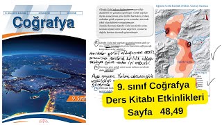 9. Sınıf Coğrafya Ders Kitabı 48, 49. Sayfa Cevapları Meb Ders Kitabı Çözümleri