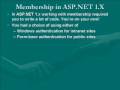 ASP.NET Configuring Membership - Part 1