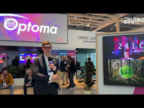 ISE 2024: Optoma Gives rAVe a Booth Tour, Shows Projectors and New All-in-One LED Display