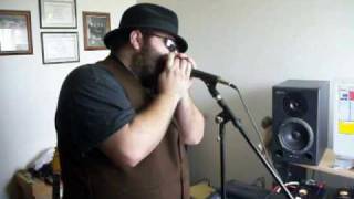 Willybooger's Hohner 532 MS Blues Harp jam demo