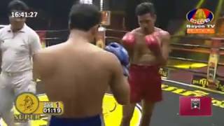 Lao Chantrea vs Orono(Thai) | Kun Khmer boxing 15-09-2018