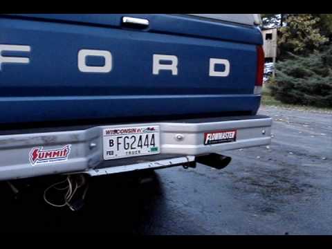 F150 4.9L 300 i6 Straight Six Flowmaster 40 Exhaust - YouTube