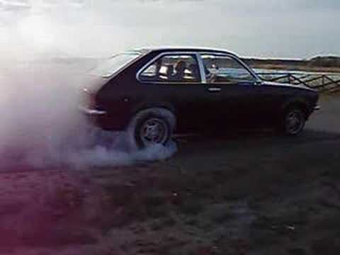 Opel Kadett C Rally Car. Green Opel Kadett C City 1.2