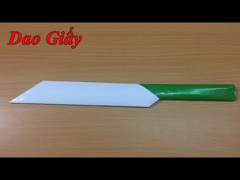 Cách làm dao bằng giấy