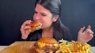 Burgers Fries Mukbang Asmr Eating Sounds