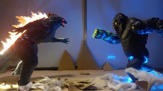 Evolved Godzilla vs. Kong With B.E.A.S.T Glove Egypt battle, an epic battle stop