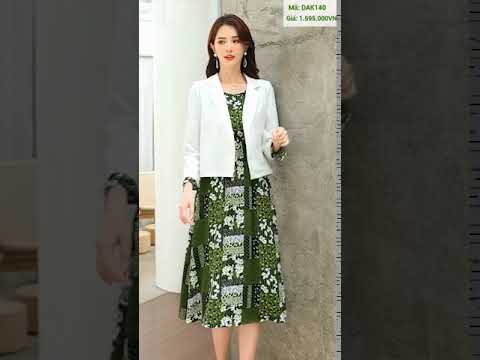 DAK140 Đầm kèm áo khoác