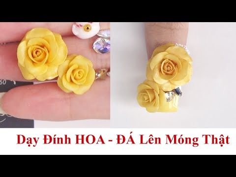 Cách Gắn Hoa Bột Lên Móng Siêu Chắc