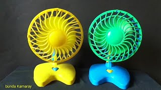Mini fan blue and yellow - quạt đồ chơi