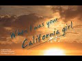 California Girl - Robin Frederick (with lyrics)