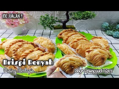 Pusing Renyah Berlapis!! KARIPAP PUSING. 300gr tepung jadi 16pcs karipap