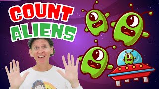 Count The Aliens 1-10 | Alien Songs | Dream English Kids