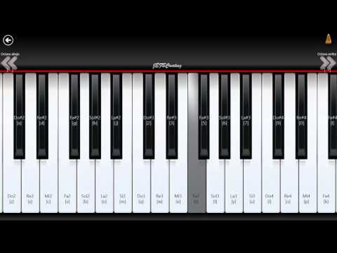 MELODIA DE TAPION notas en Piano windows 8