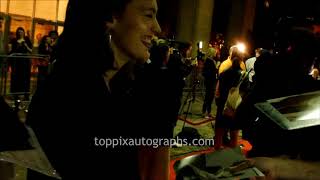 Tess Haubrich signs autographs for TopPix