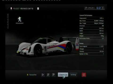 Gran Turismo 5 List of the 23 23 Le Mans Prototypes LMP and Group C Race