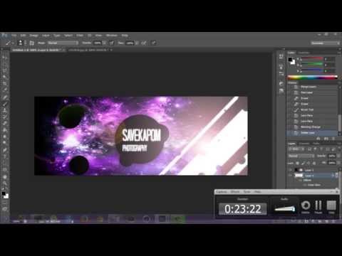 วิธีสร้างปกFacebook//วิธีใช้ Photoshop